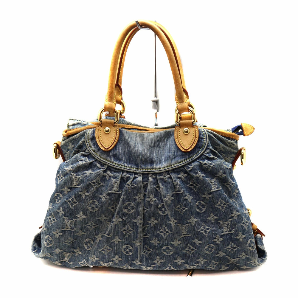 LOUIS VUITTON Neo Cabby Monogram Denim Blue LV Handbag Shoulder Bag